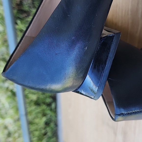 TORY BURCH Black Minnie Embellished Ballerina Low Block Heels #33634 Size 8 - Picture 5 of 12